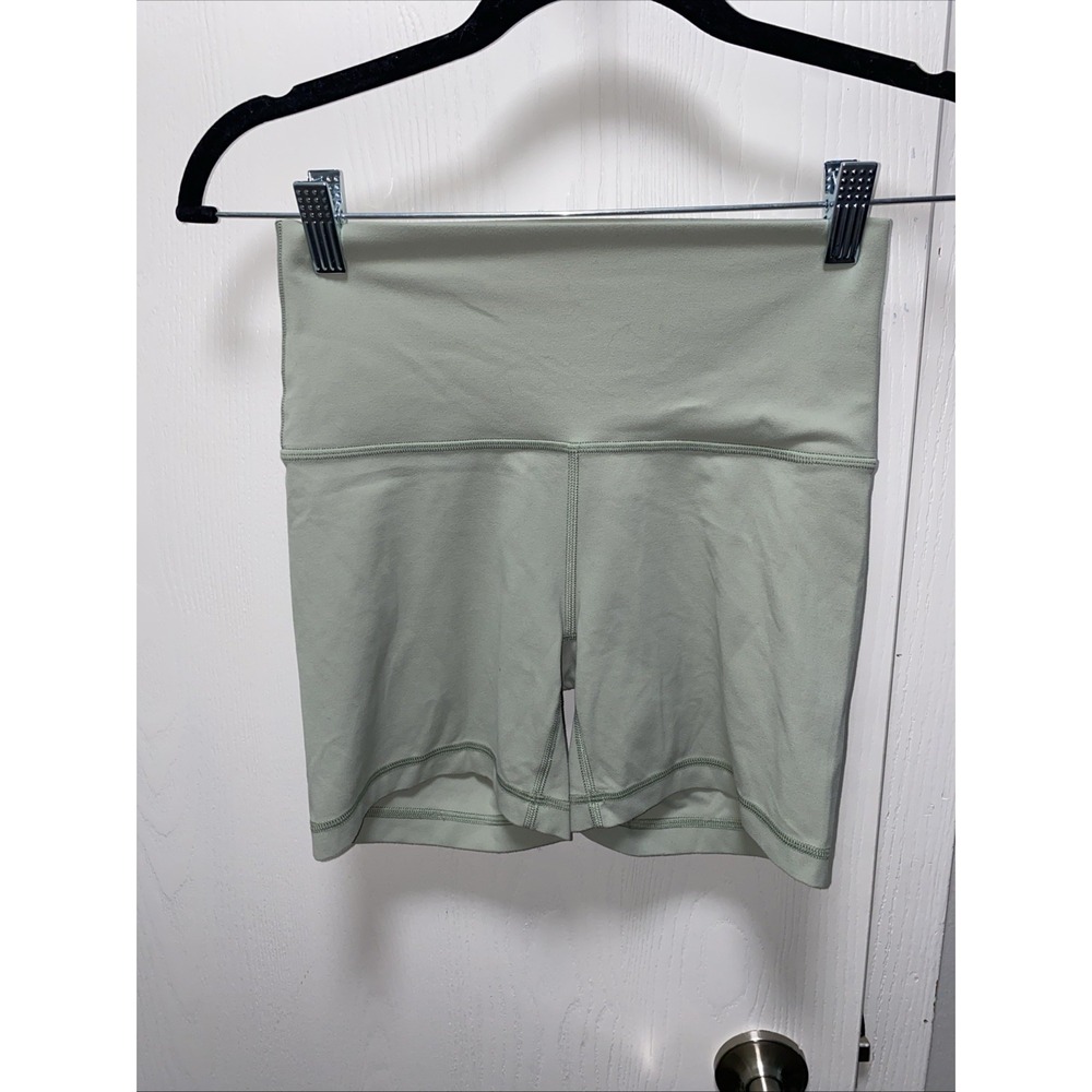 TNAction Sage Green High-Waisted Biker Shorts Size Small Buttery Soft Athleisure - Picture 1 of 6